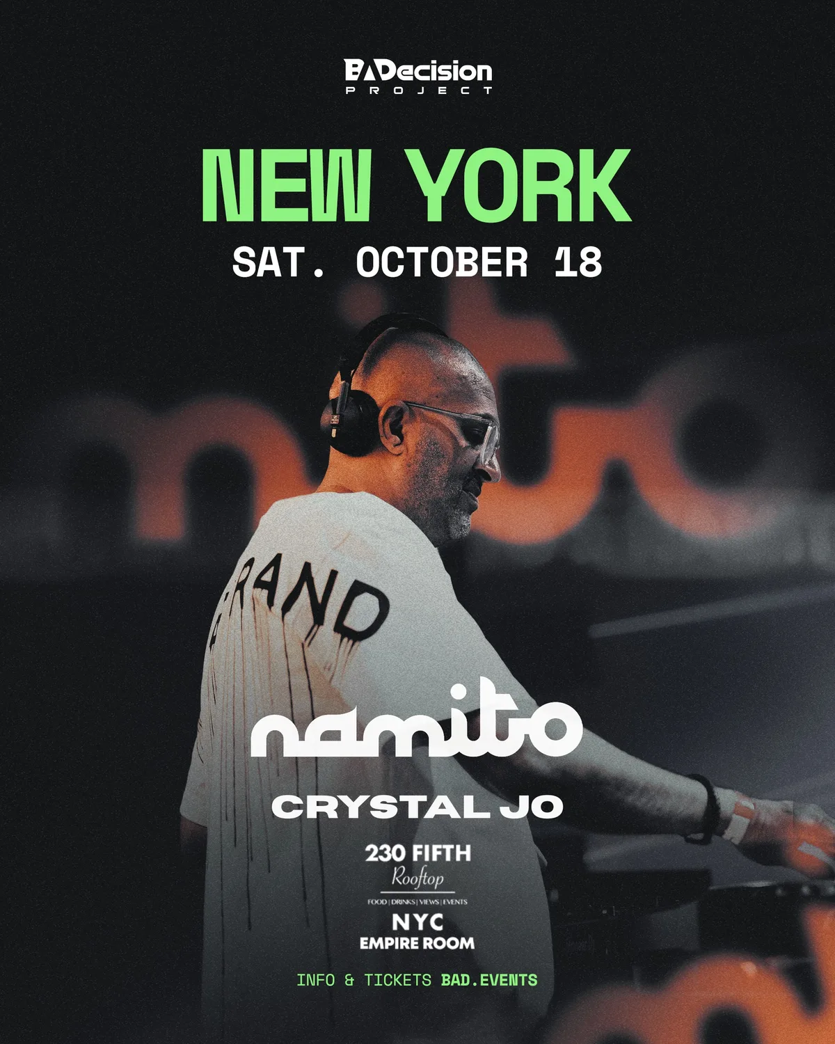 Namito Live in New York in NEW YORK event artwork