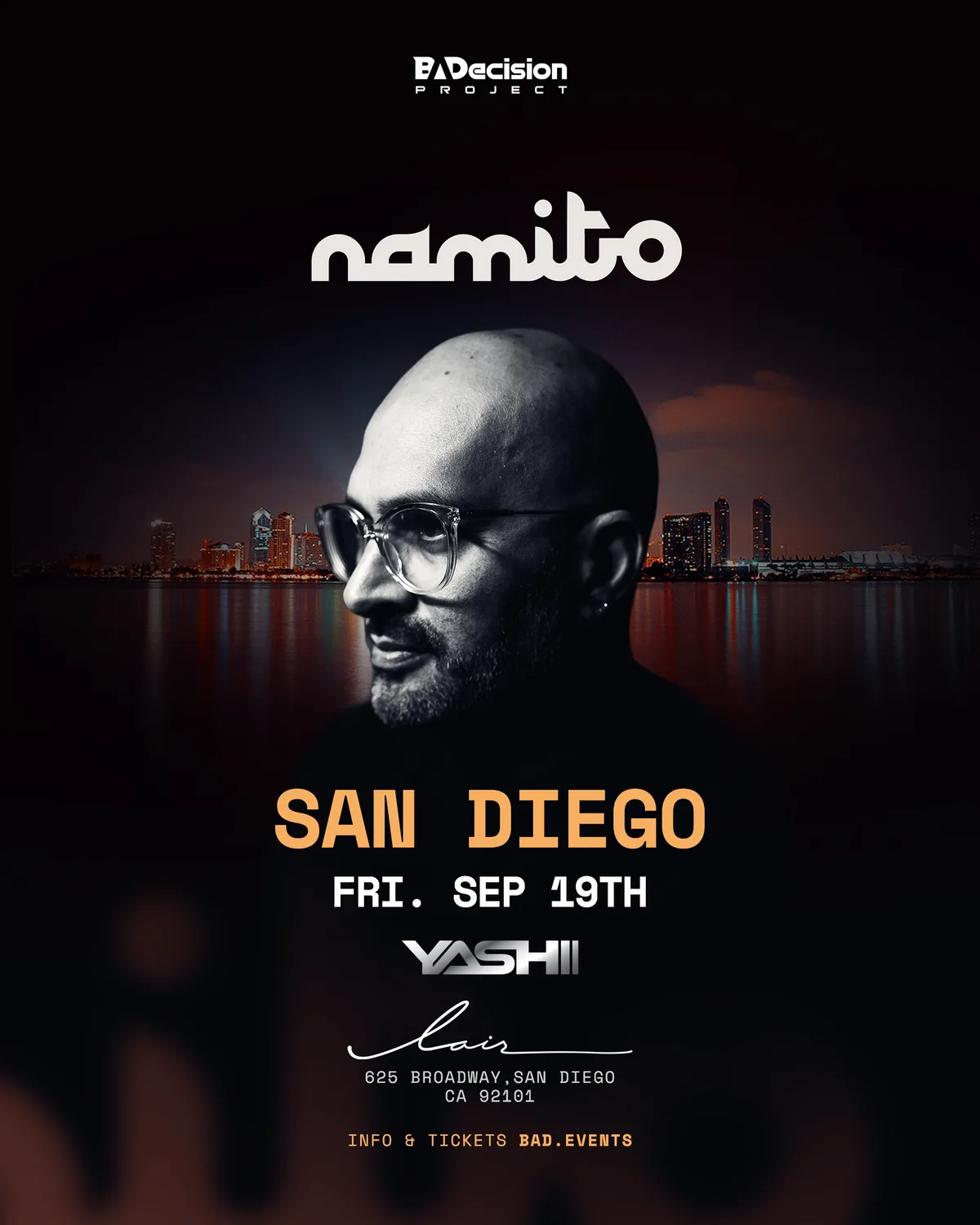 Namito Live in San Diego in SAN DIEGO event artwork