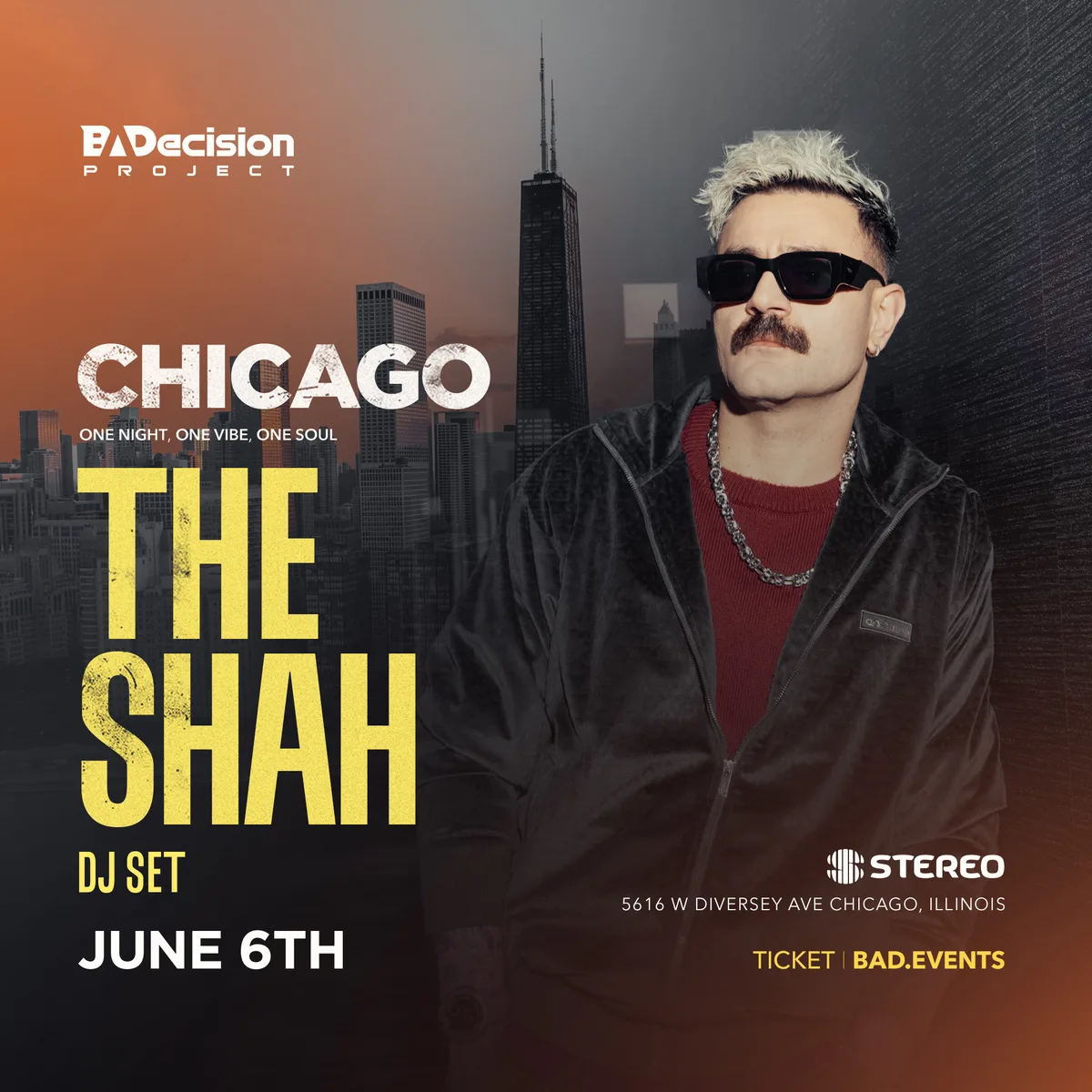 The Shah Live in Chicago in CHICAGO event artwork