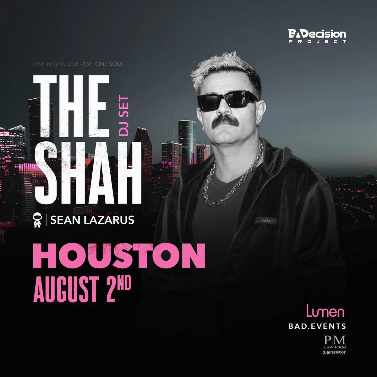 The Shah Live in Houston in HOUSTON event artwork